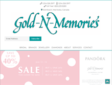 Tablet Screenshot of goldnmemories.ca